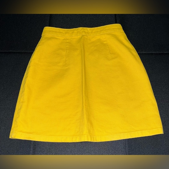 Urban Outfitters BDG High-Waisted Mini Skirt in yellow, size XS - Picture 5 of 5